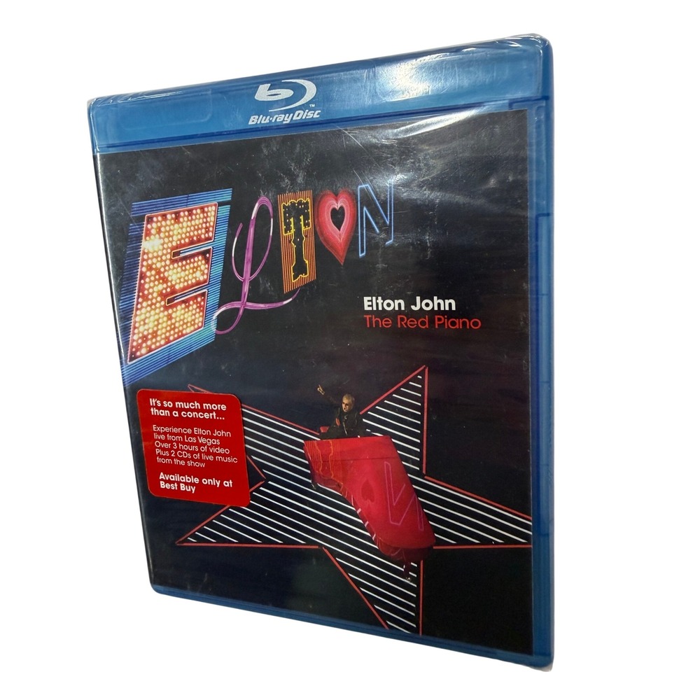 Elton John The Red Piano Blu-ray 2 CD Live Las Vegas Best Buy Exclusive New